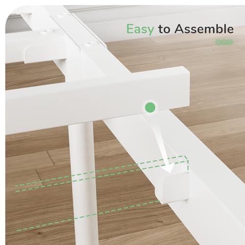Full Size Metal Platform Bed Frame with Headboard and Footboard T724546