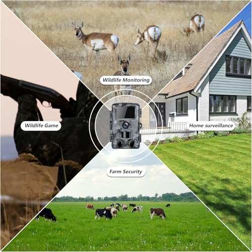 60MP WiFi Night Vision Motion Activated IP66 Waterproof Trail Camera N9940