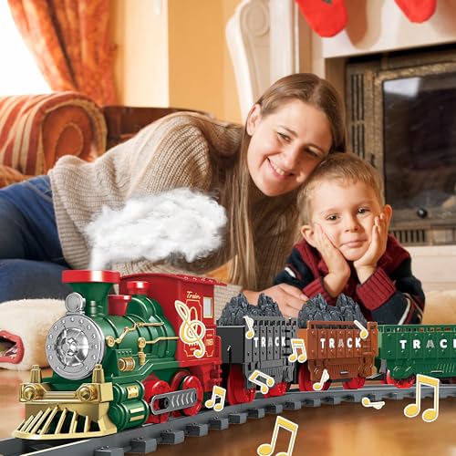 Electric Train Set with Smoke Light & Sound O344