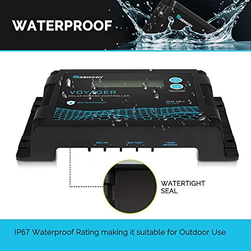 20A 12V/24V PWM Waterproof Solar Charge Controller with LCD Display Z9373