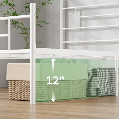 Full Size Metal Platform Bed Frame with Headboard and Footboard T724546