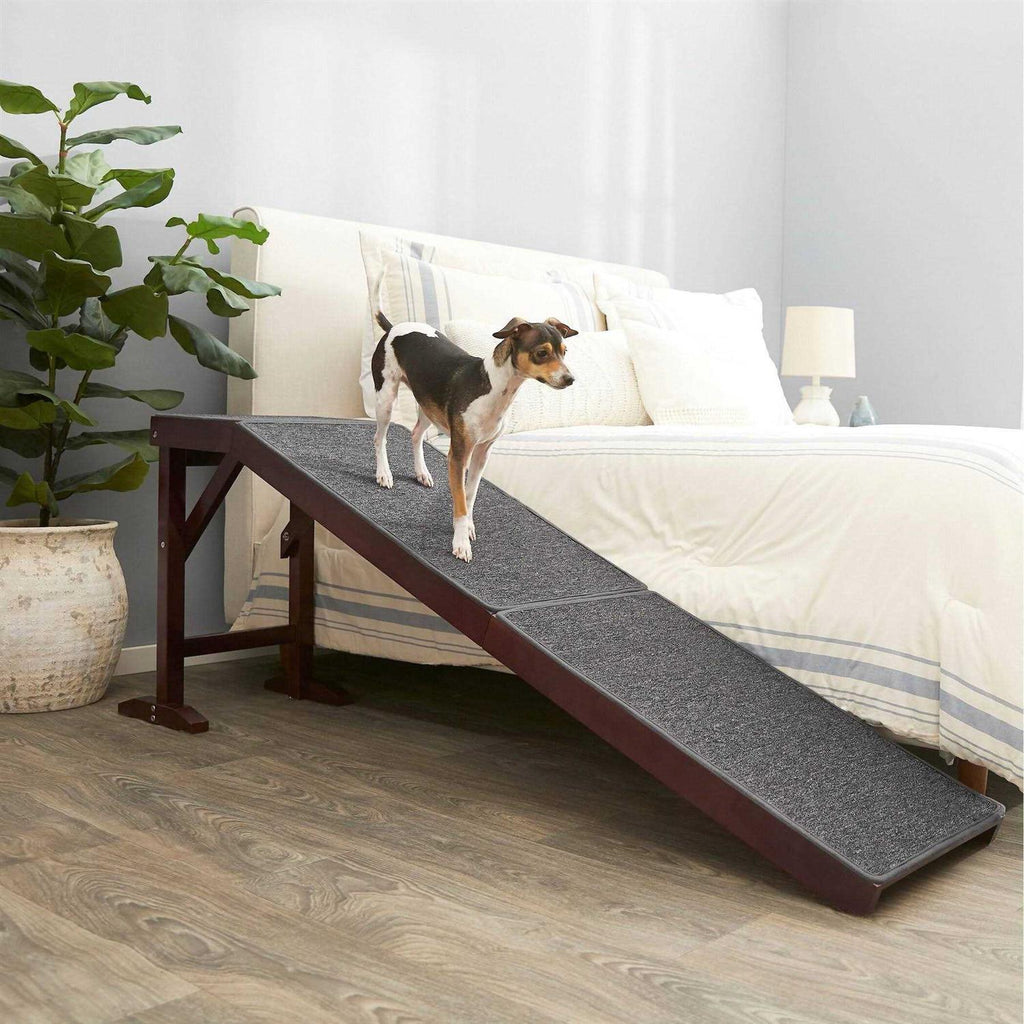 Wooden Carpeted Cat Dog Ramp W753529