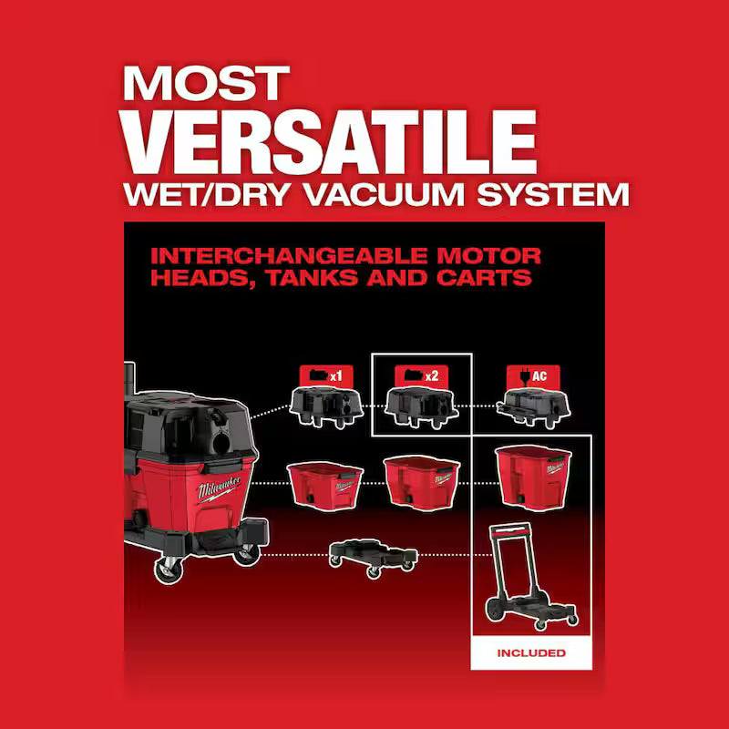 12 Gal Cordless Wet/Dry Shop Vac Kit with Right Angle Tool and Bag H4781