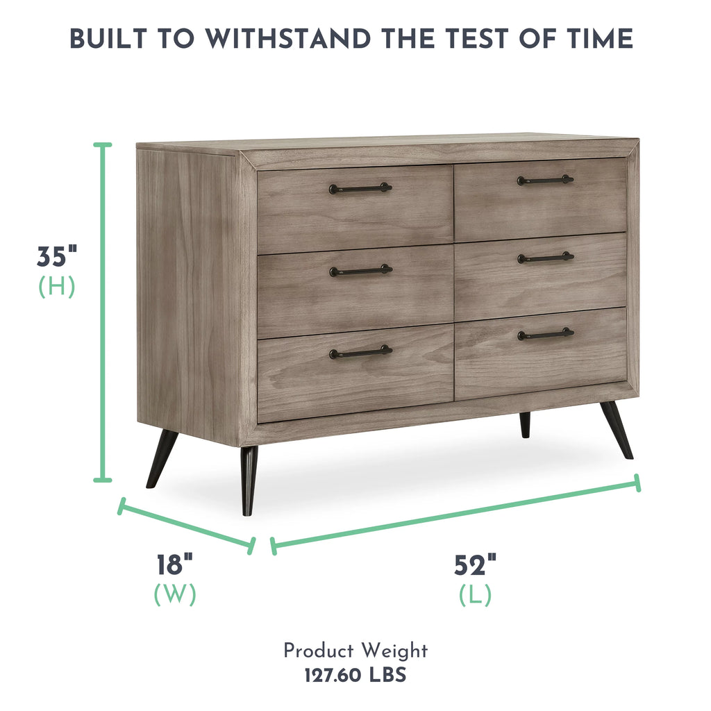 Mid Century Double Dresser D8823