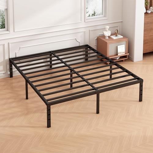 14 Inch Twin Size Metal Platform Bed Frame with Under Bed Storage L927