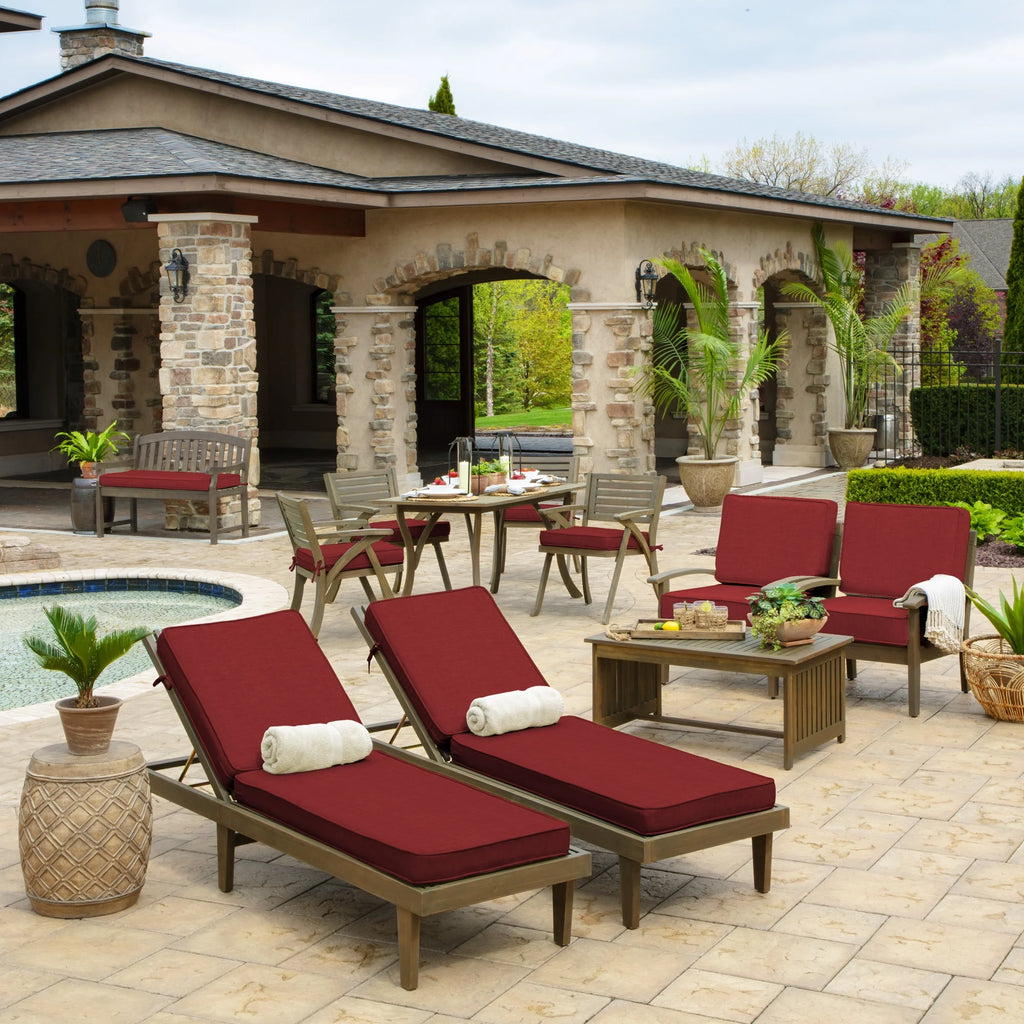 Ruby Red Outdoor Seat Cushion 20 x 20 G634865