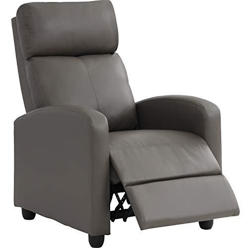Black Recliner Chair with 2 Point Massage and Lumbar Support M86473