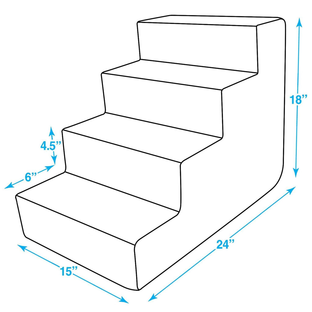 CertiPUR-US Certified Foam Pet Steps Stairs C428