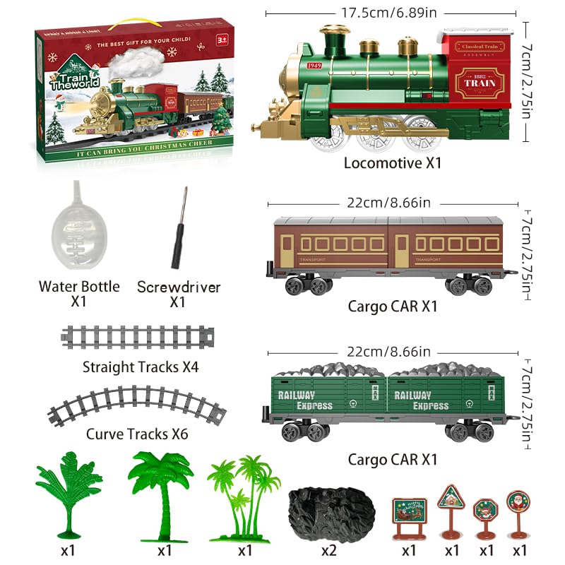 Electric Train Set with Smoke Light & Sound O344
