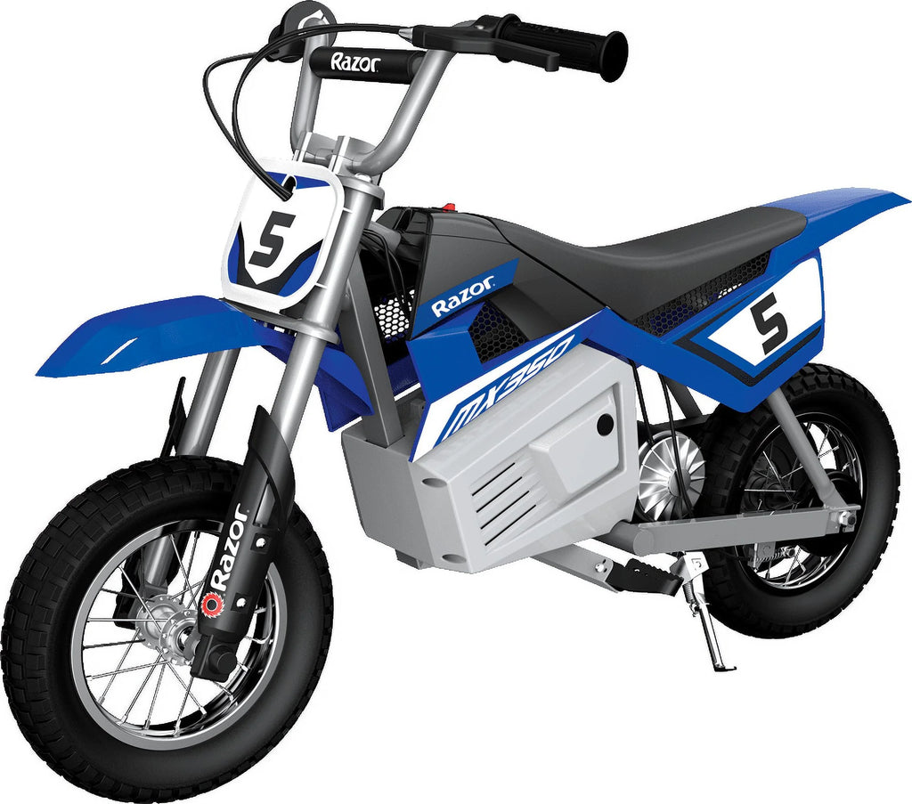 Blue 24V Electric-Powered Dirt Bike X39271