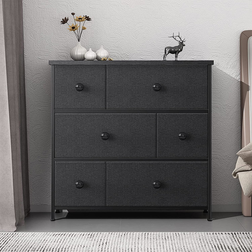 6 Drawer Steel Frame Storage Organizer Dresser O917