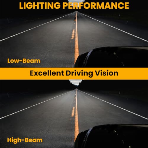 Black Projector Headlights with Sequential LED Turn Signal, L + R Pair Headlamp Assembly A9082