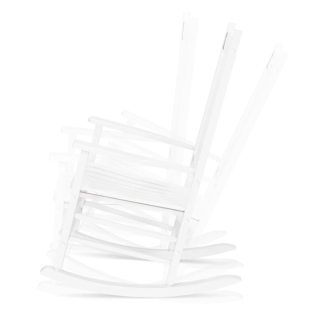 White Wood Rocking Chair E577