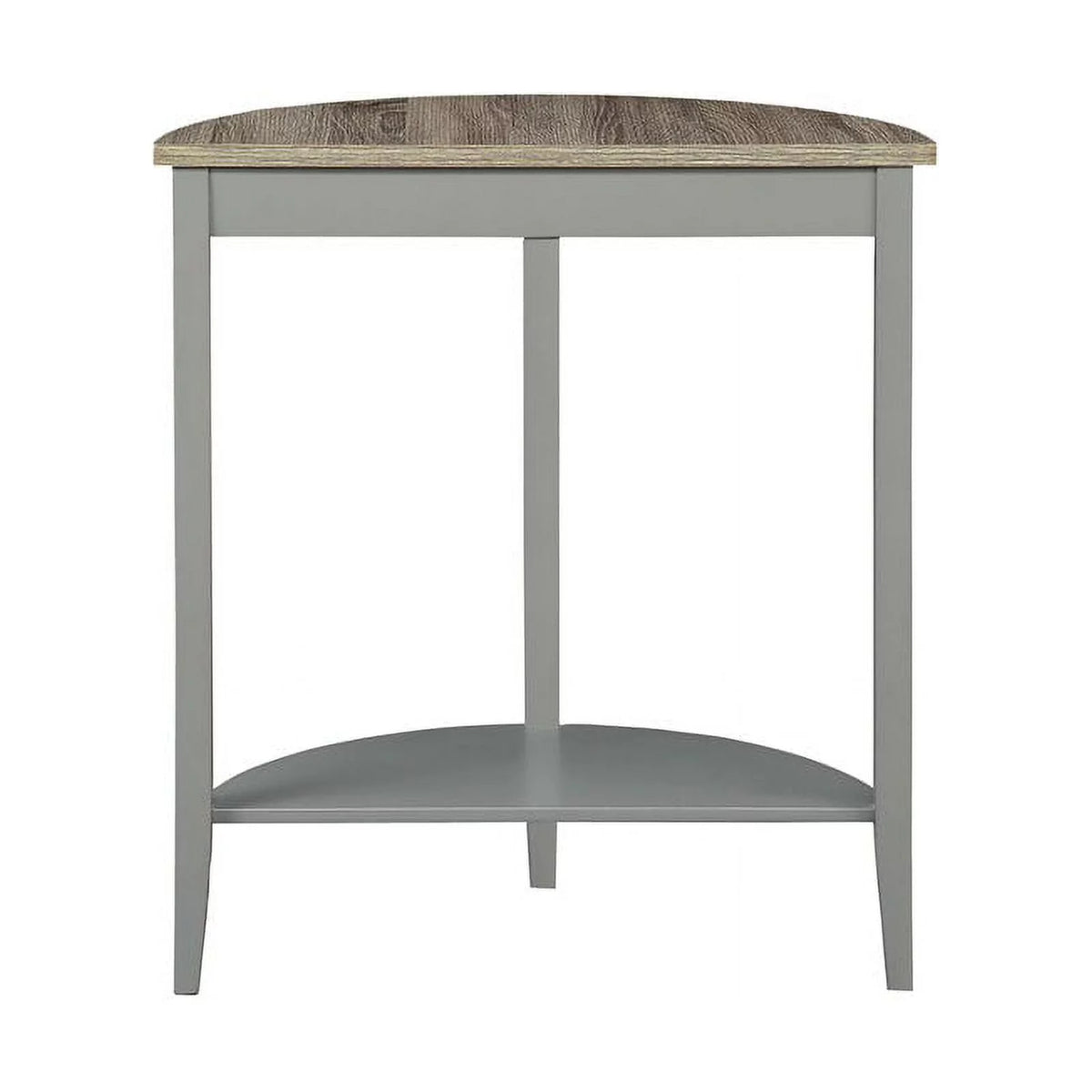 Contemporary Stone Console Table in Gray Oak and Gray A51966