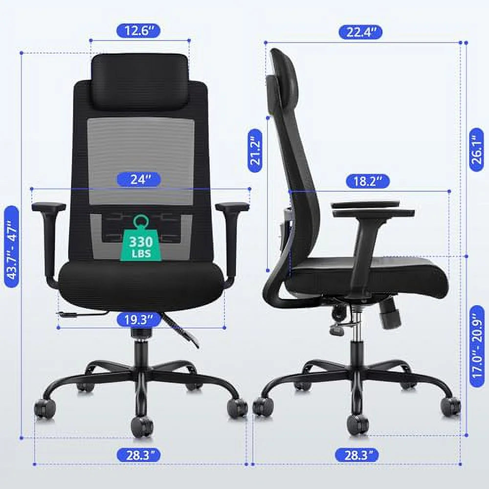 Ergonomic Mesh Office Chair with Lumbar Support B82266