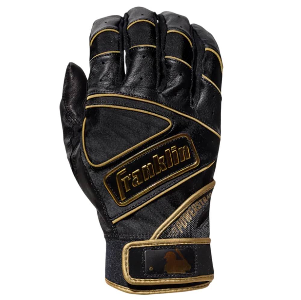 Black/Gold Adult Batting Gloves XL A245284