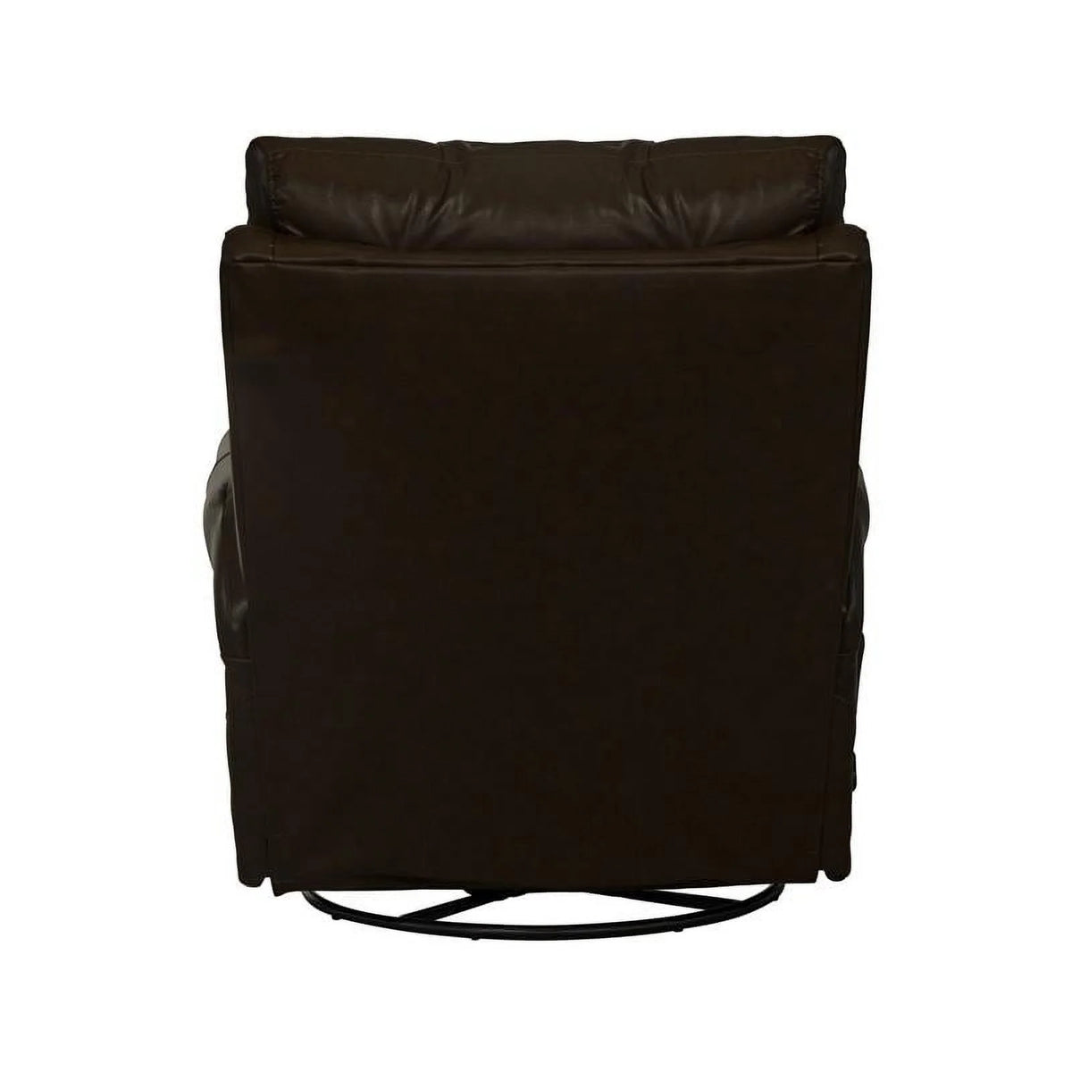 Chocolate Brown Leather Swivel Glider Recliner O582