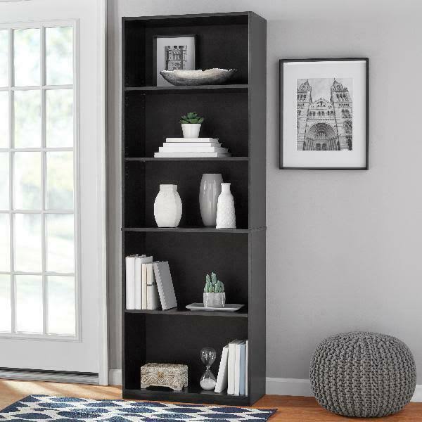 Tall 5-Shelf Adjustable Wood Bookcase B8688
