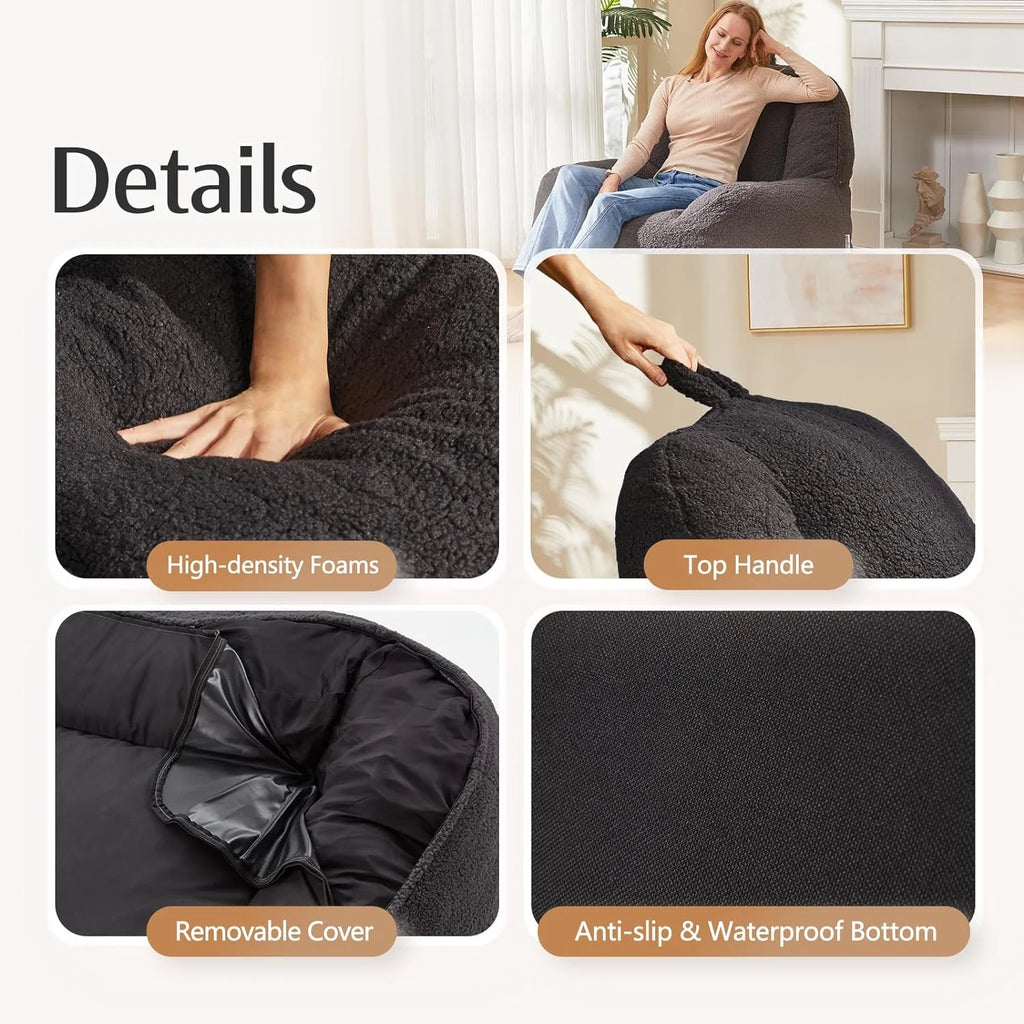 Lazy Sofa Beanbag Chair with High Density Foam Filling G78090