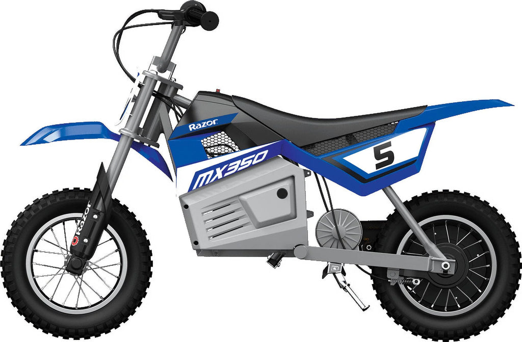 Blue 24V Electric-Powered Dirt Bike X39271