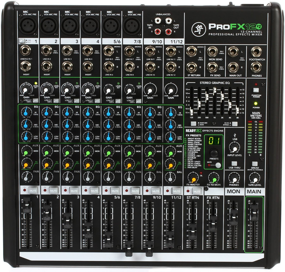 12-Channel Effects Mixer with USB V184966