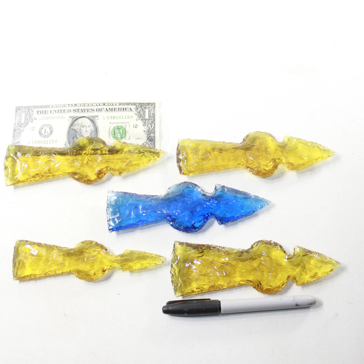 Glass Ornamental Tomahawk Heads U390209