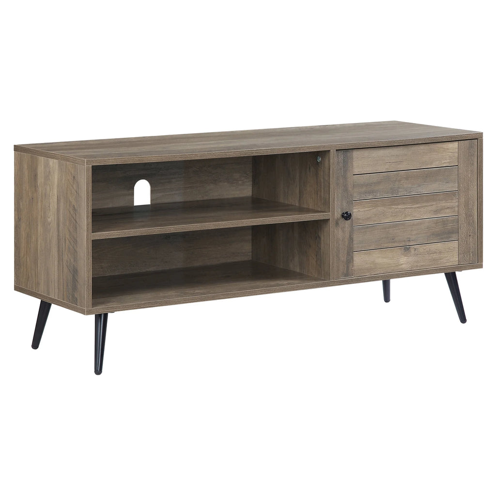 Rustic Oak Black TV Stand X7391