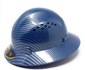 Blue Silver Full Brim Hard Hat with Suspension Z10332