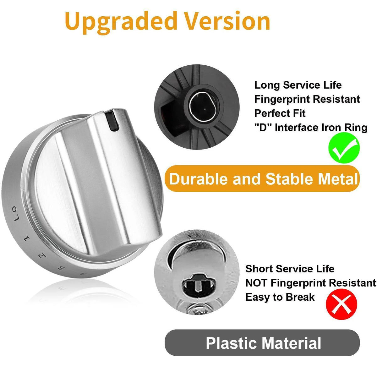 Stainless Steel Control Knobs C40032