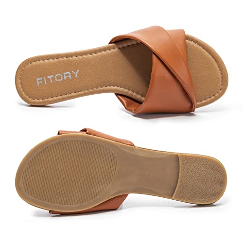 Women's Flat Sandals with Soft Leather Size 6-11 R16210