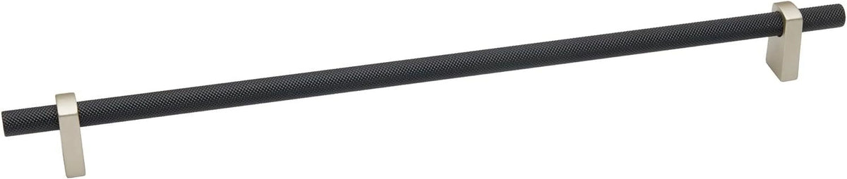 24" Center To Center Knurled Bar Appliance Pull Matte Black Y29456