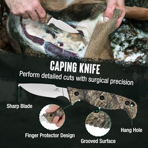 4 Pcs Hunting Knife Set with Portable Sheath F31520