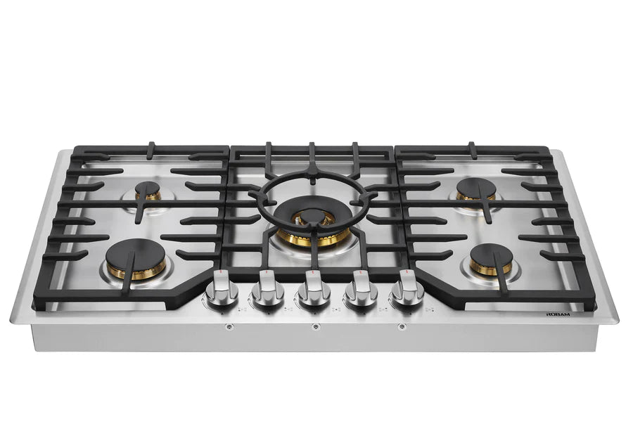 36 Inch 5 Burners Gas Cooktop in Stainless Steel W7952
