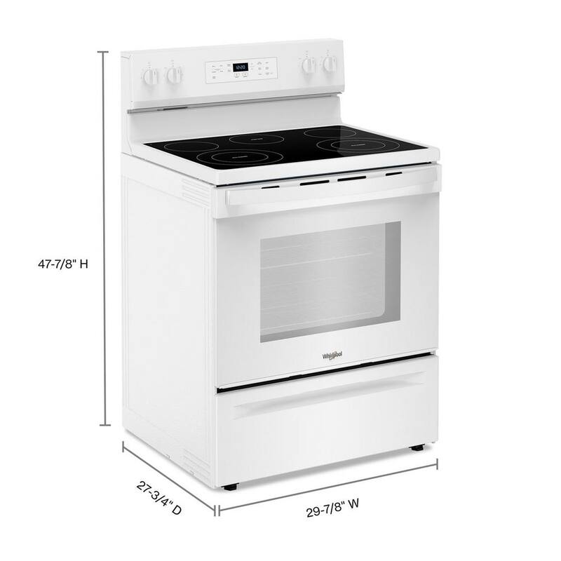 5 Element Freestanding Electric Range in White A7198
