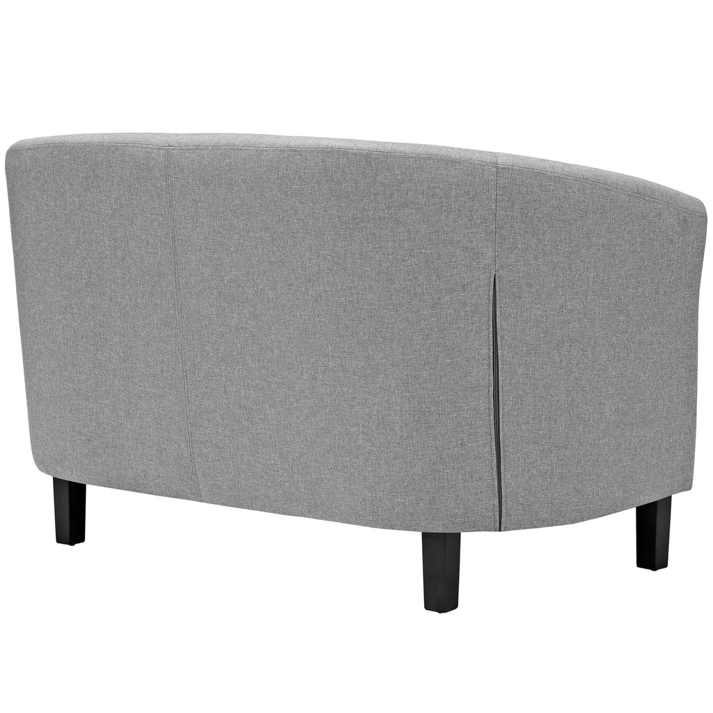 Light Gray 3 Piece Upholstered Fabric Loveseat and Armchair Set W582651