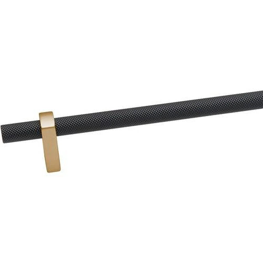 24" Center To Center Knurled Bar Appliance Pull Matte Black Y29456
