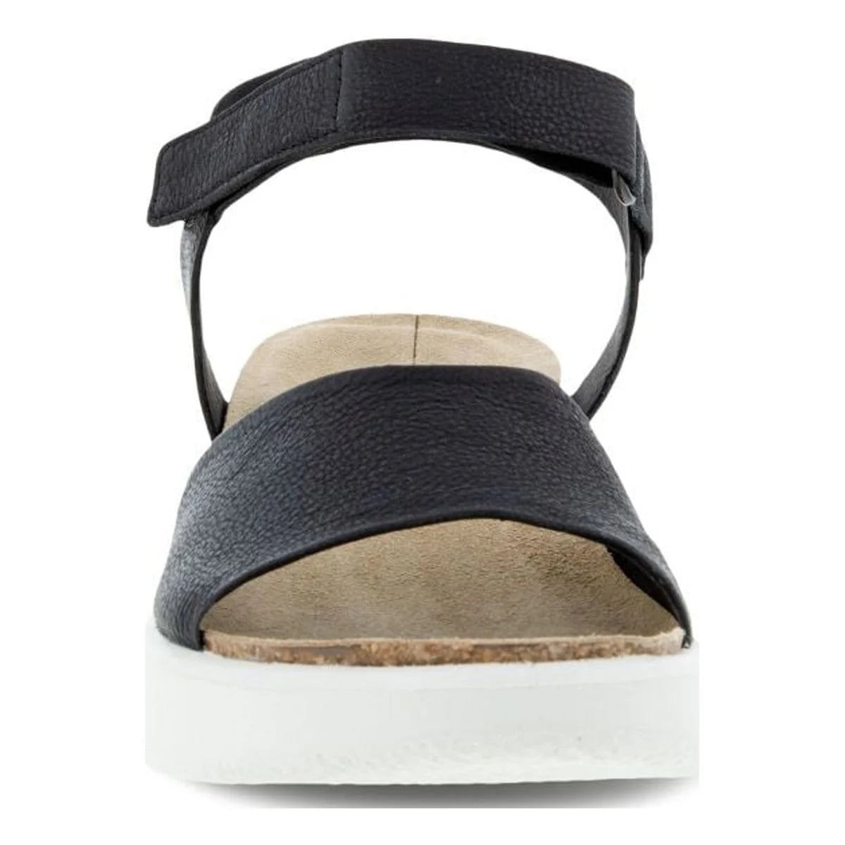 Black Nubuck Wedge Sandal C5388
