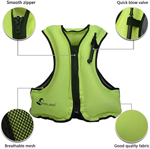 Inflatable Snorkel Vest for Adults 96-220 lbs F3082