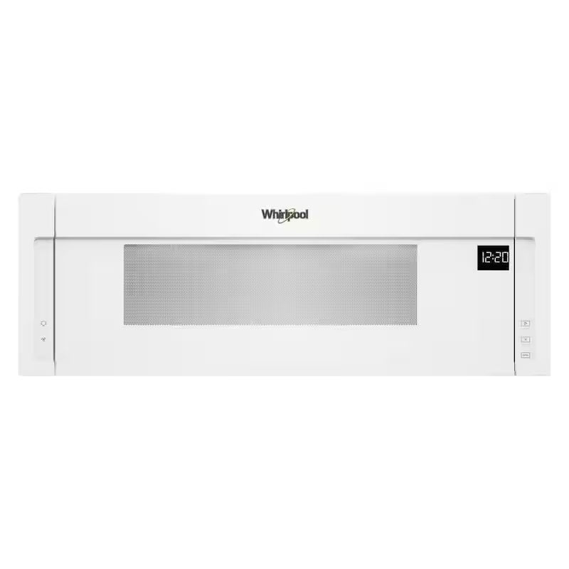 White Low Profile Microwave Hood Combination S56249