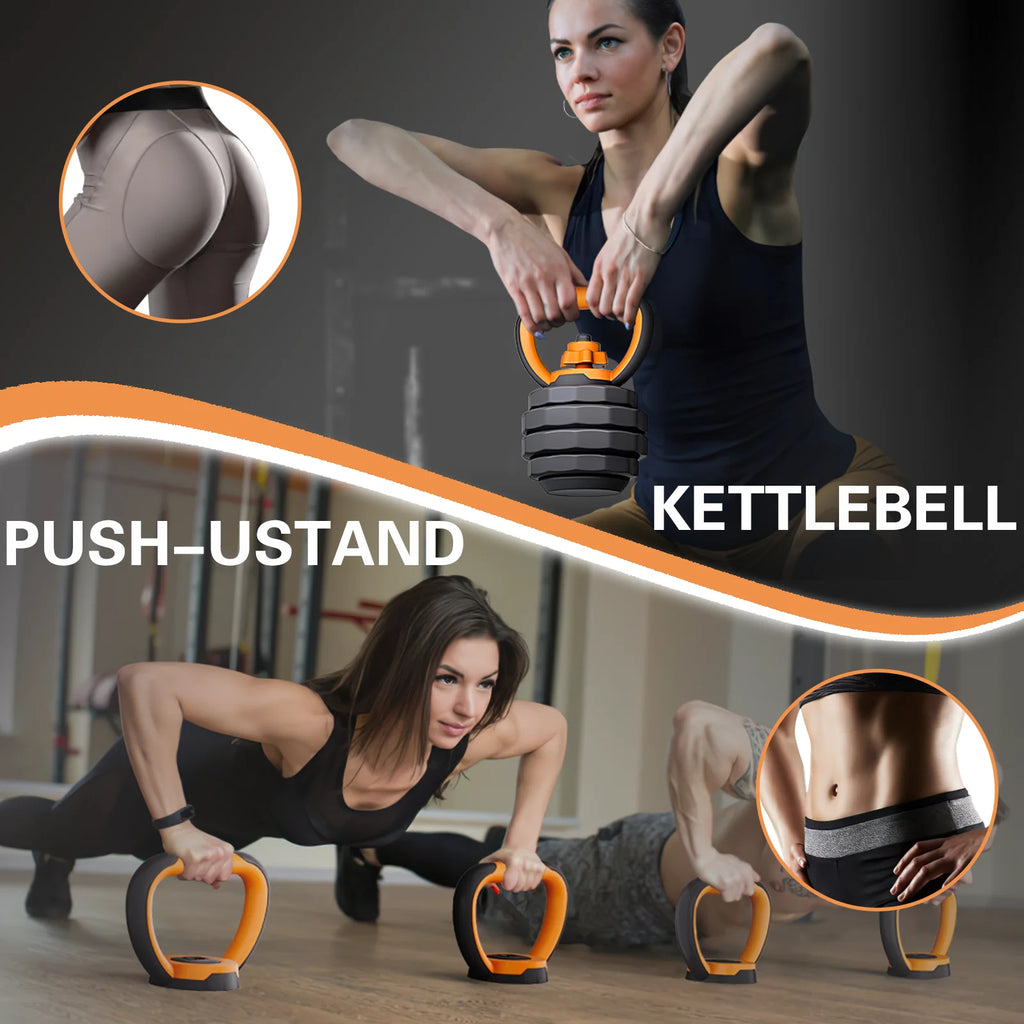 44lb 6-in-1 Adjustable Dumbbells Set with Connector O471