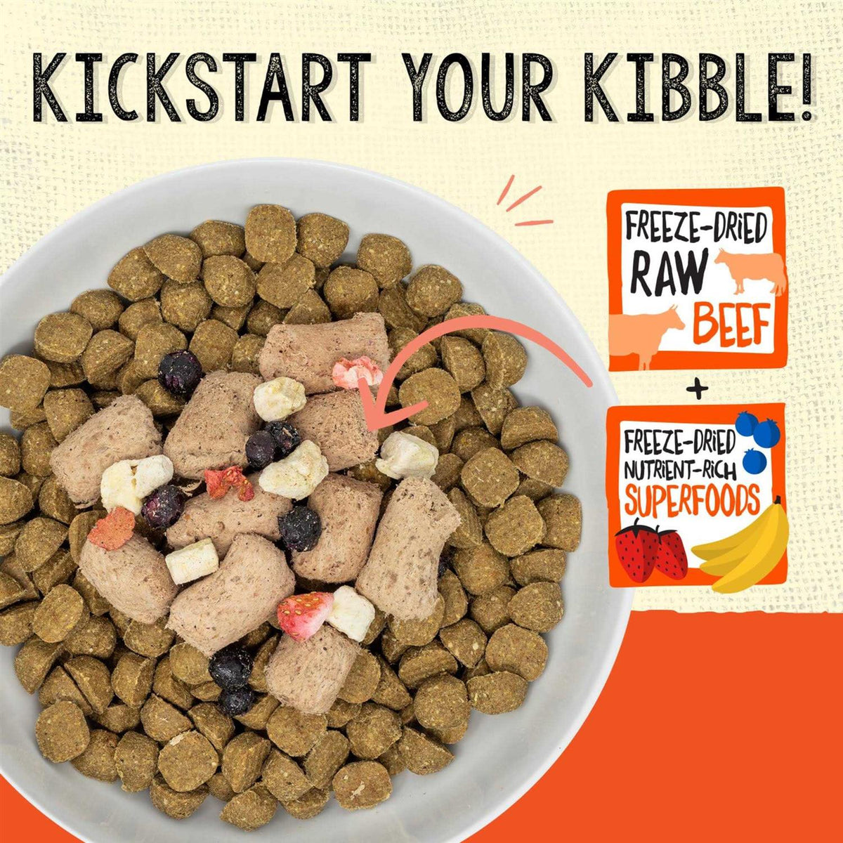 Freeze Dried Grass Fed Beef Dog Food I691076