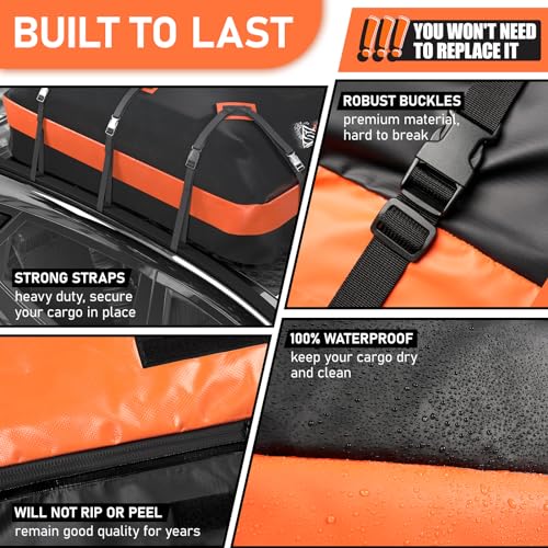 21 Cubic feet Waterproof Car Roof Cargo Carrier Bag L459