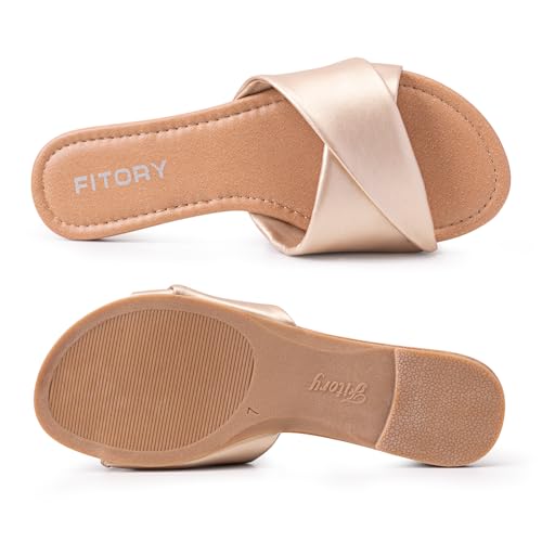 Women's Flat Sandals with Soft Leather Size 6-11 R16210