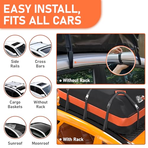 21 Cubic feet Waterproof Car Roof Cargo Carrier Bag L459