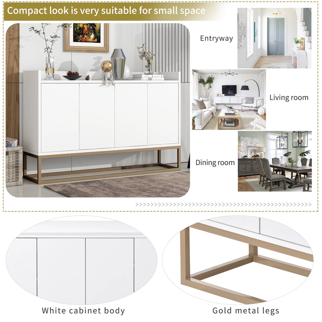 Modern White Sideboard Buffet Cabinet T952479
