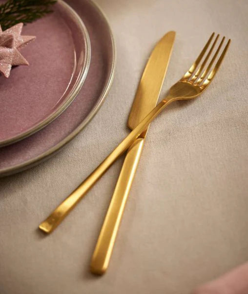 16 Pc Dinner Fork Knife Spoon Cutlery Set Q4608