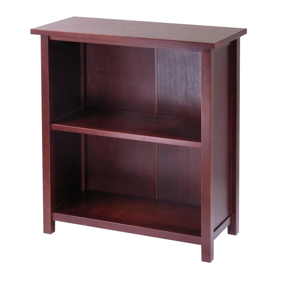 Walnut Finish 2-Section Storage Shelf K827671
