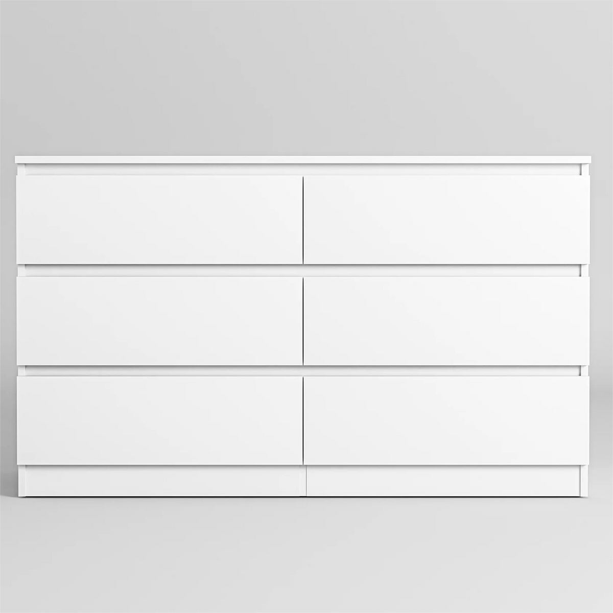 White 6 Drawer Dresser J876