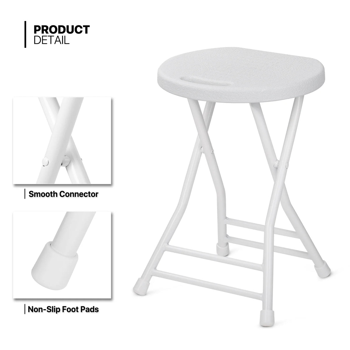 13 Pieces 5.5 FT White Folding Table and Chair Set E13824