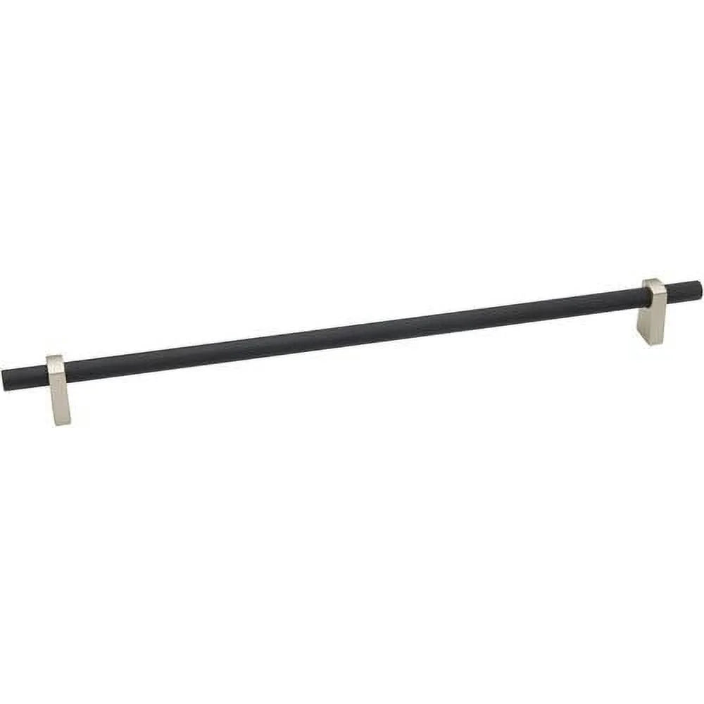 24" Center To Center Knurled Bar Appliance Pull Matte Black Y29456